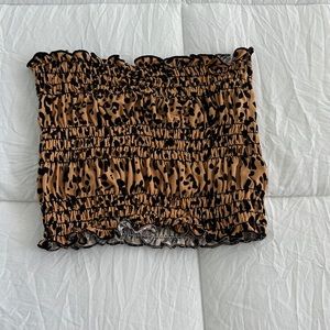 black and brown leopard tub top
